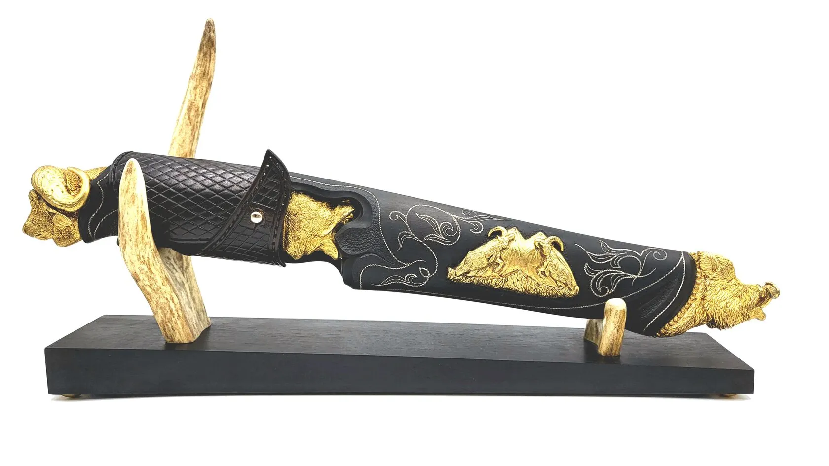 Нож на подставке КАВКАЗ